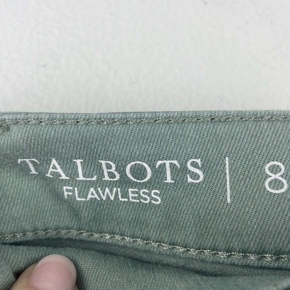 Talbots Flawless Size 8 Straight Crop Green Women's Jeans - Picture 5 of 11
